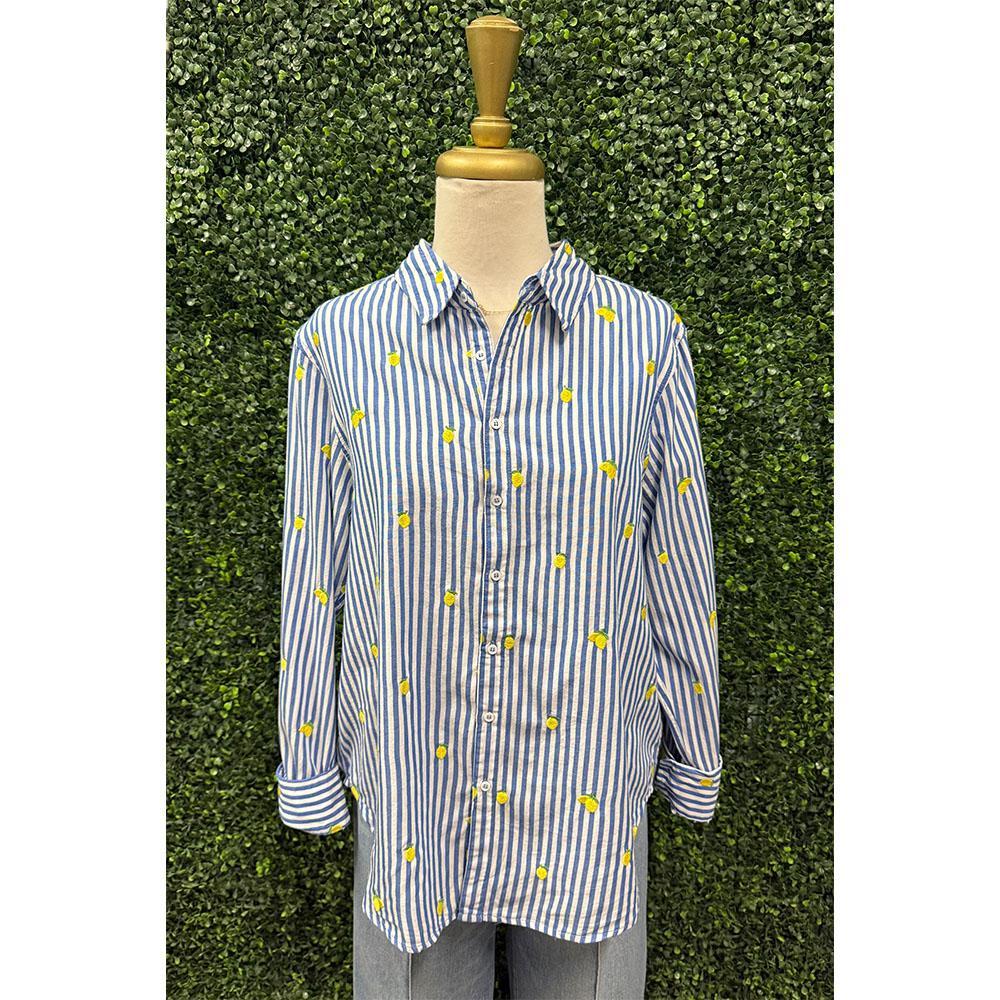 Blue Lemon Lolita Button Down