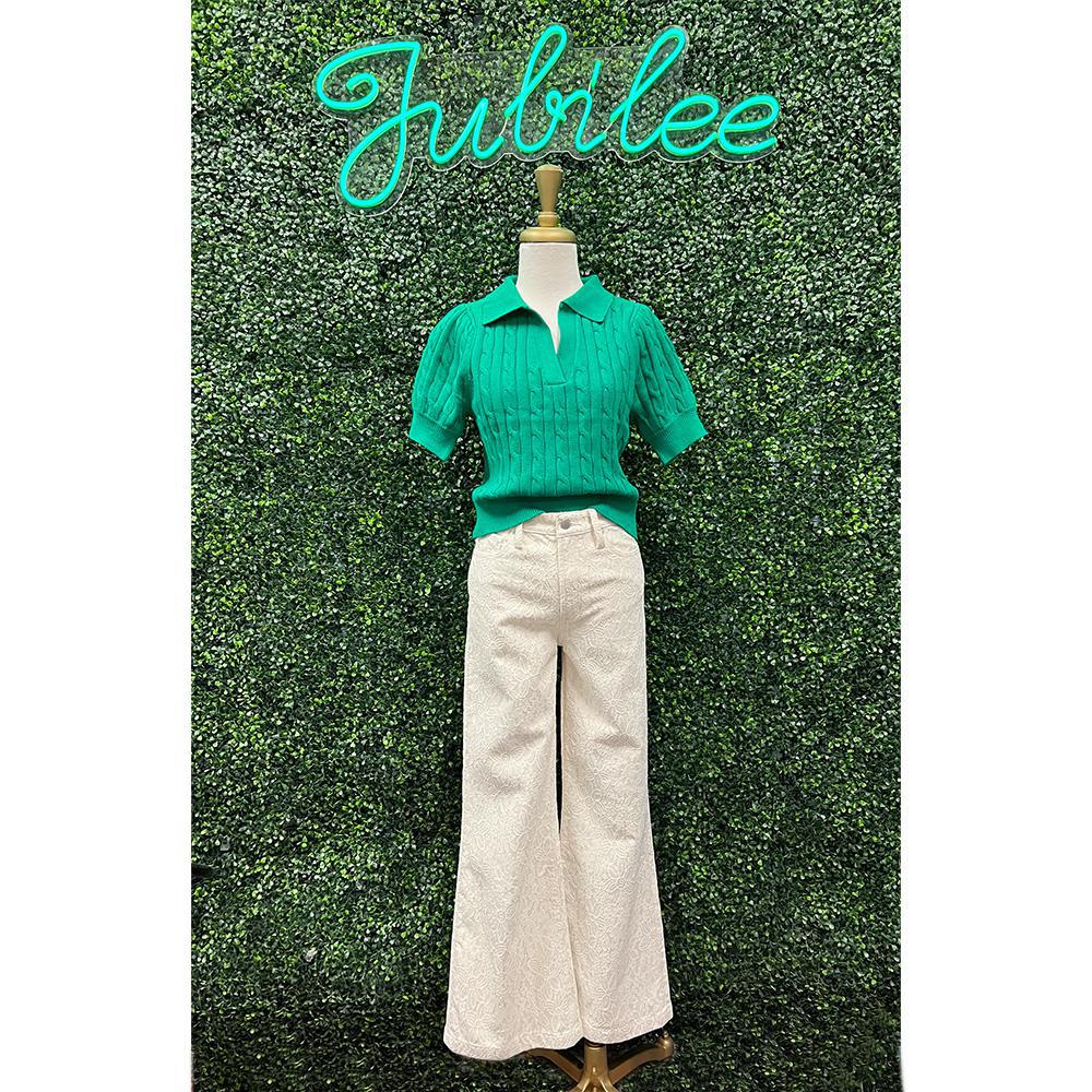 Fiona White Lace Pants