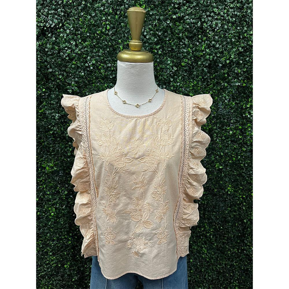 Ulla Pale Peach Top