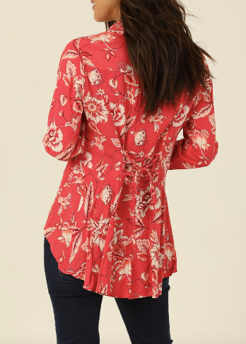 Strawberry Tie Back Top