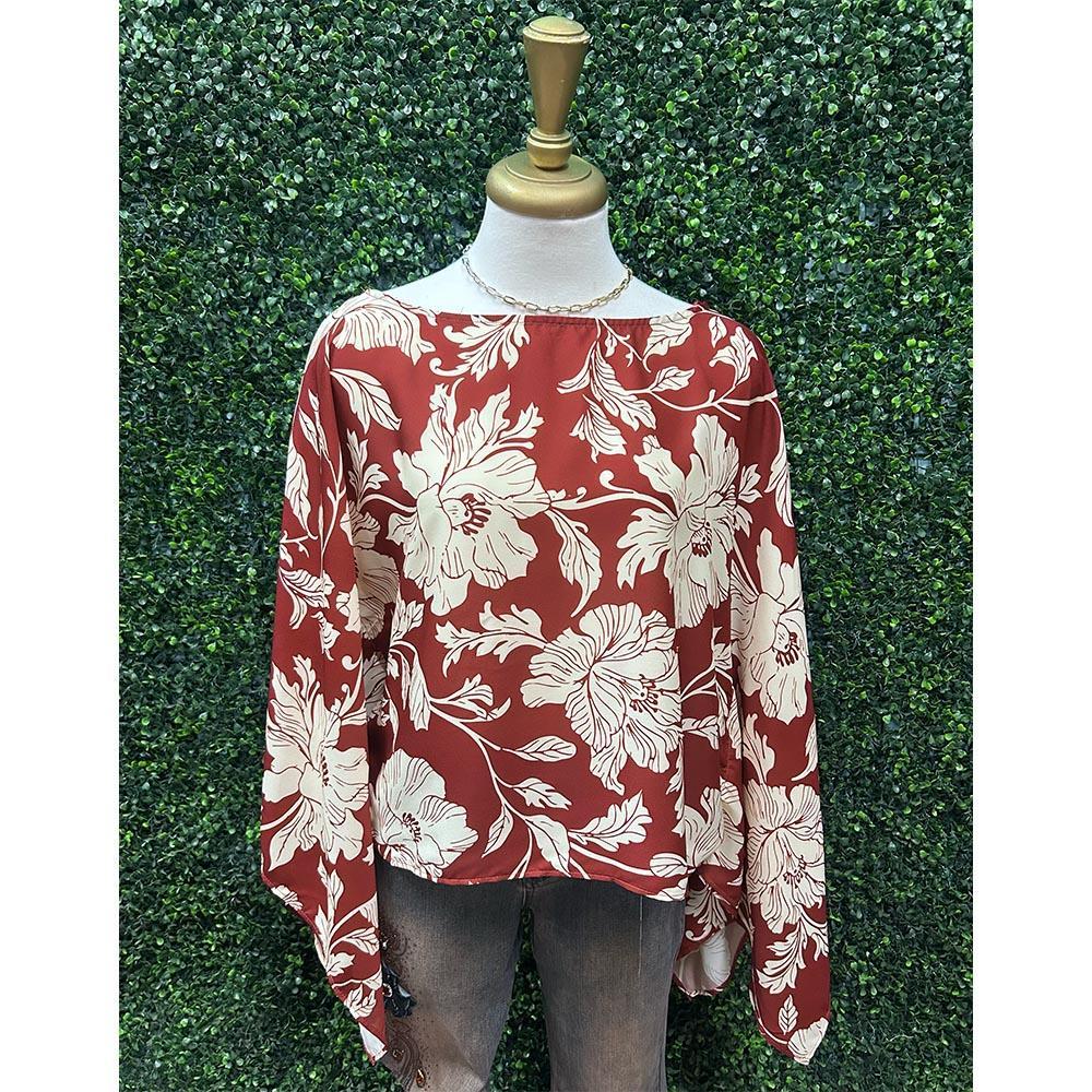 Ruby Vine Interlude Woven Top