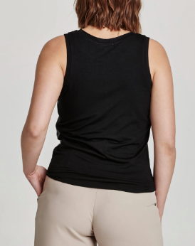Black Carmela Mix Media Tank