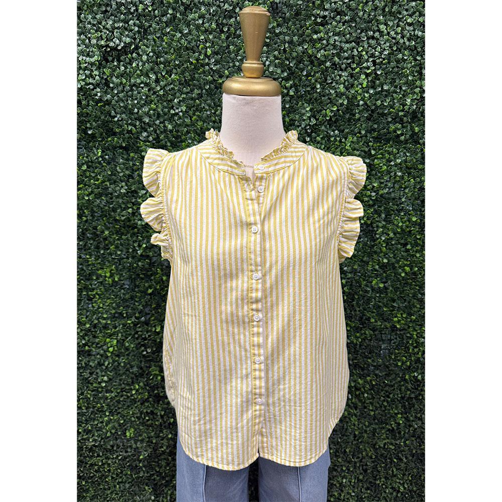 Lucia Lemon Stripe Top