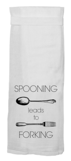 Spooning Leads to Forking Dish Towel