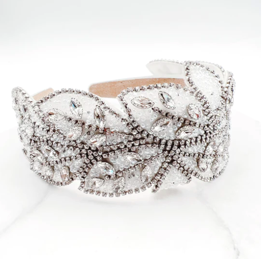 Roaring 20's White Headband