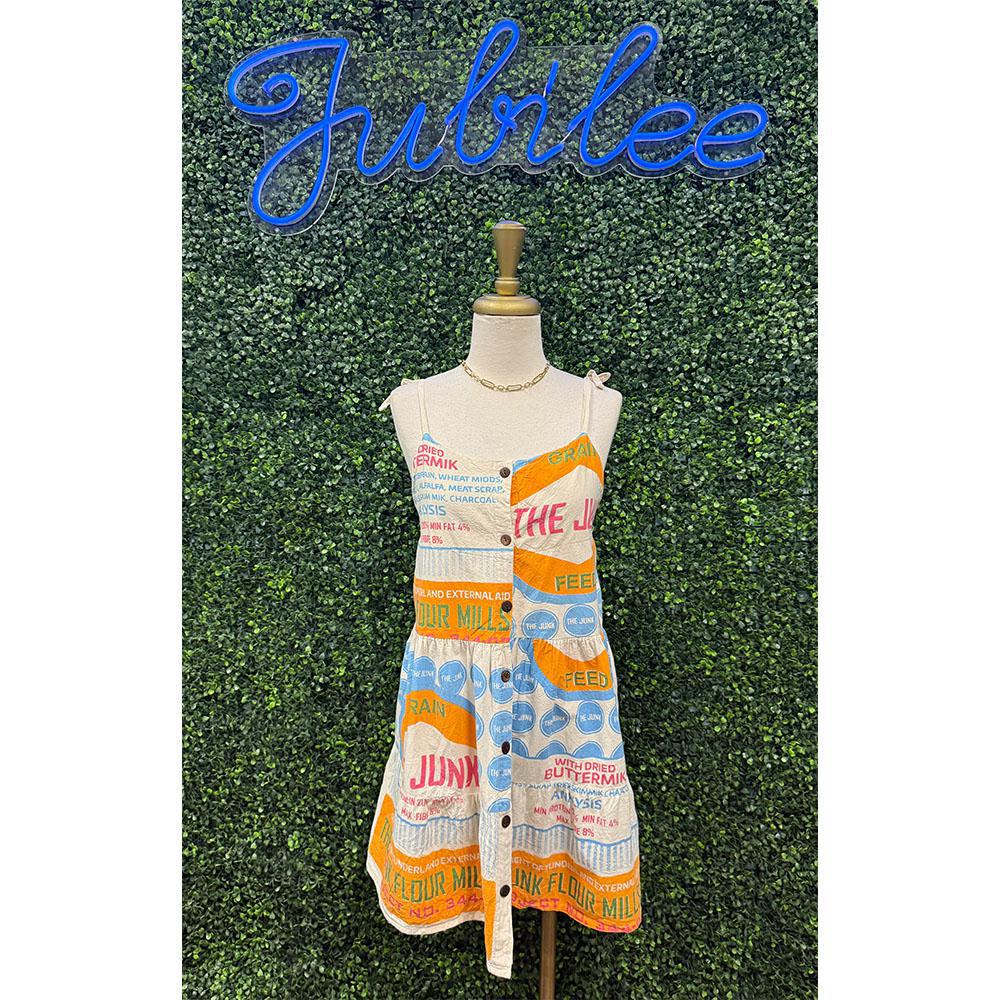 Buttermilk Tie Mini Dress