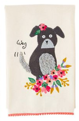 Wag Embroidered Towel