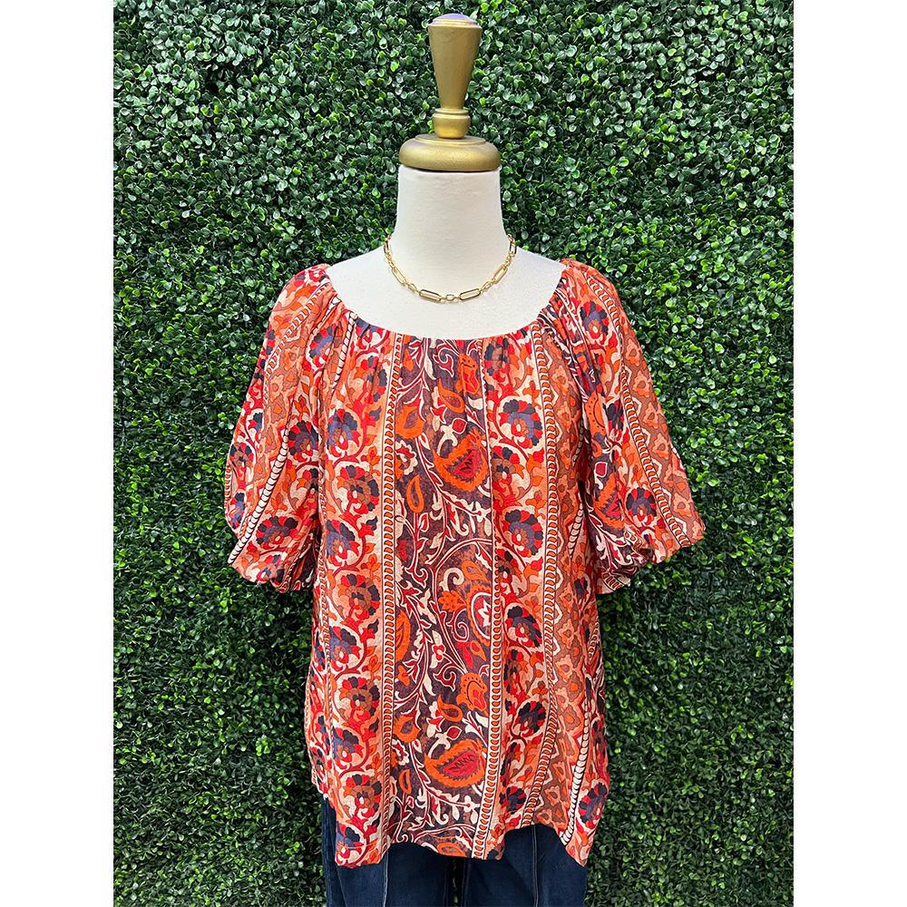 Scottie Rust Blouse