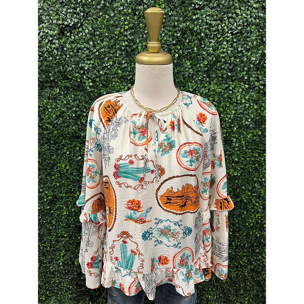 Ilonha Western Peasant Blouse