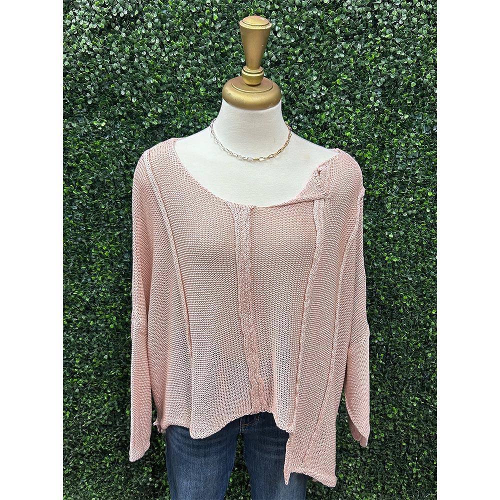 Daria Mauve High Low Poncho