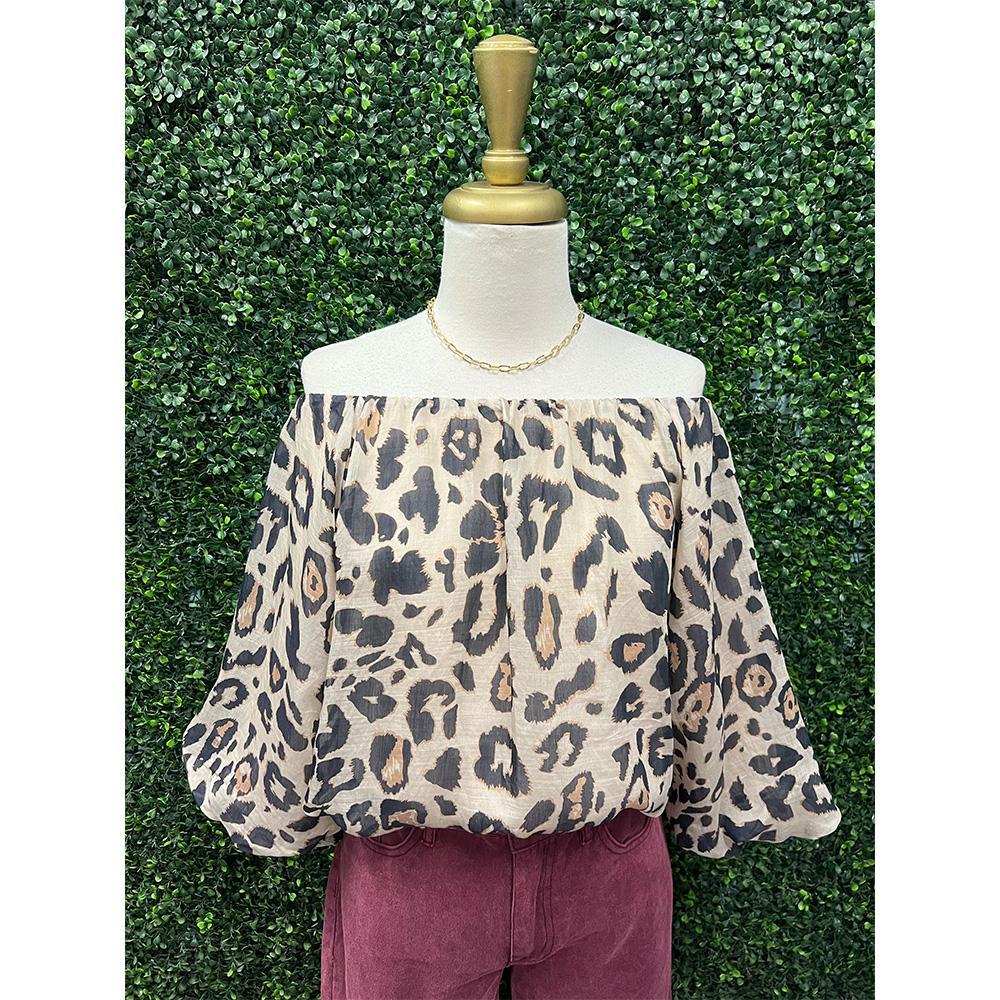 Selma Leopard Top