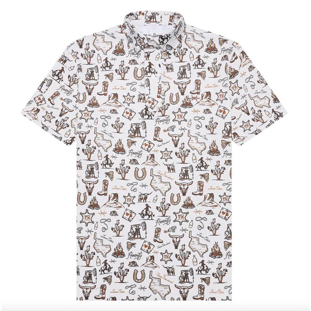 Tan Outlaw Traditions Men's Polo