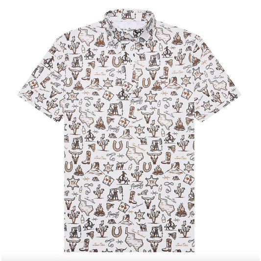 Tan Outlaw Traditions Men's Polo