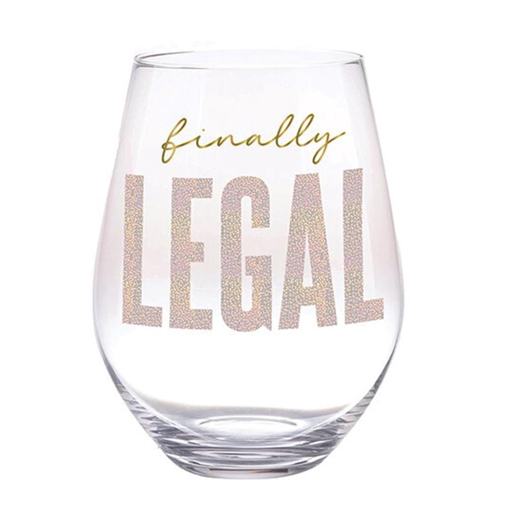 Finally Legal Jumbo Wine Glass