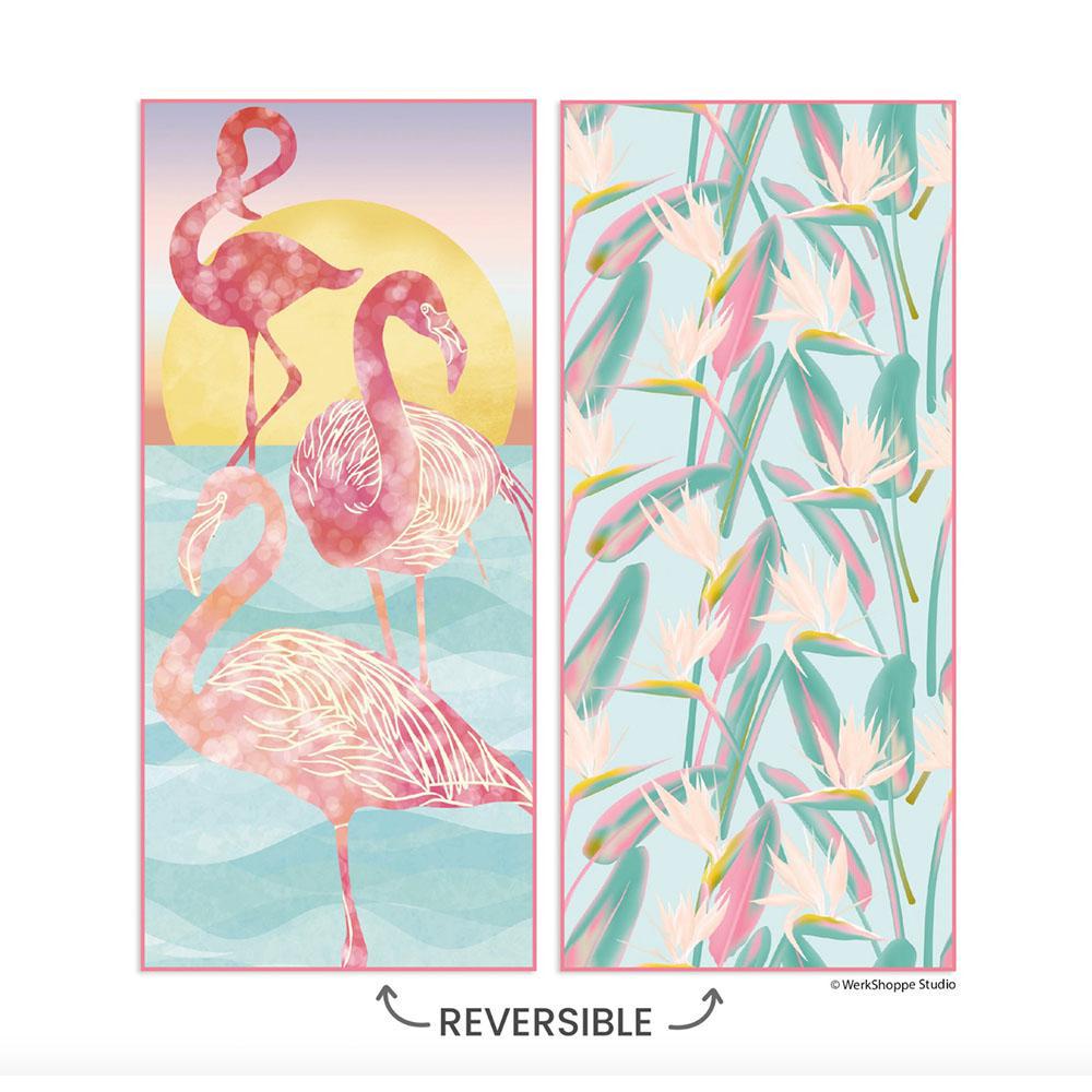 Flamingo Sunset Microfiber Go Beach Towel