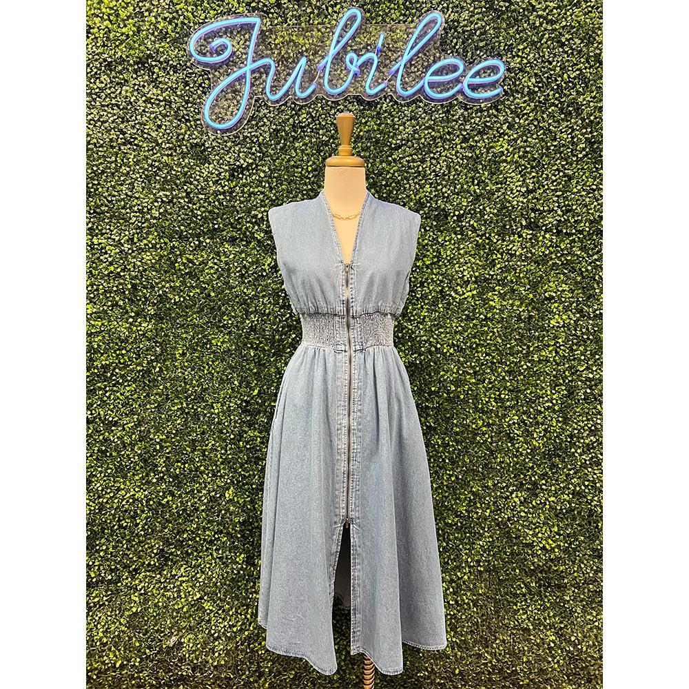 Dalila Denim Midi Dress