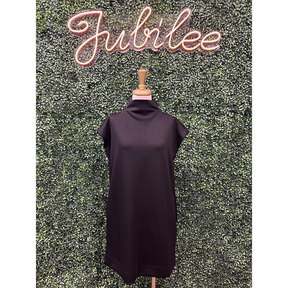 Shera Black Jersey Mini Dress