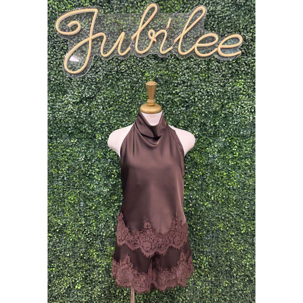 Shiloh Umber Satin Shorts