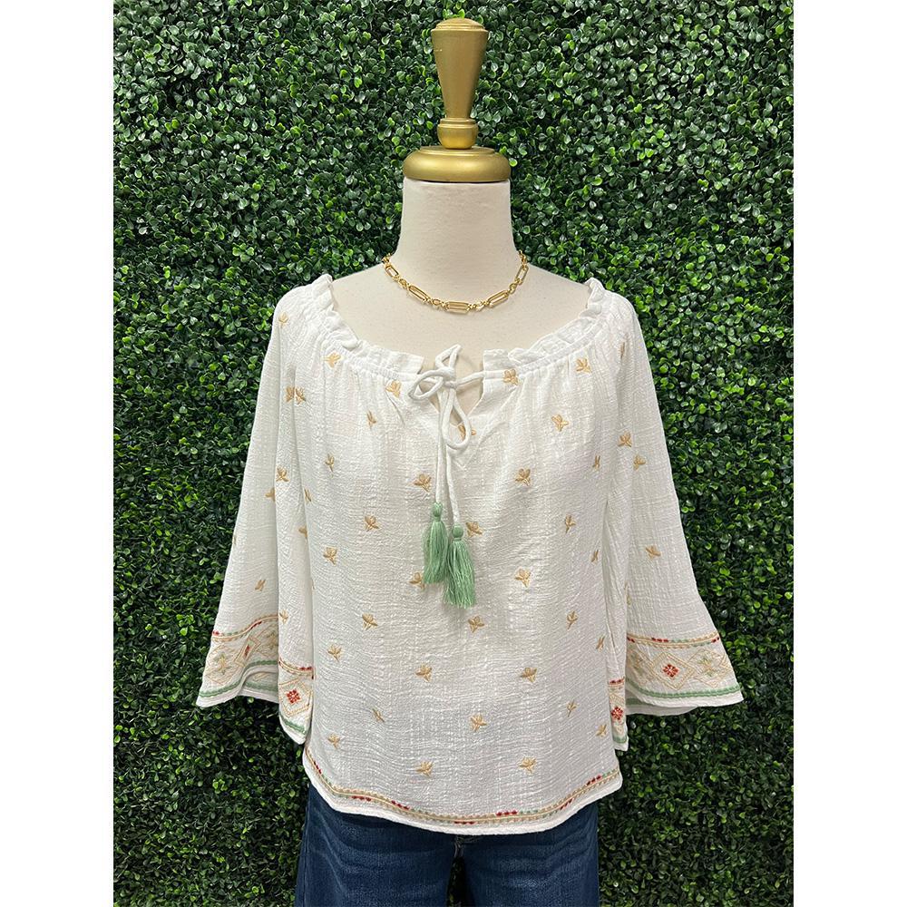 Rias Embroidered Top