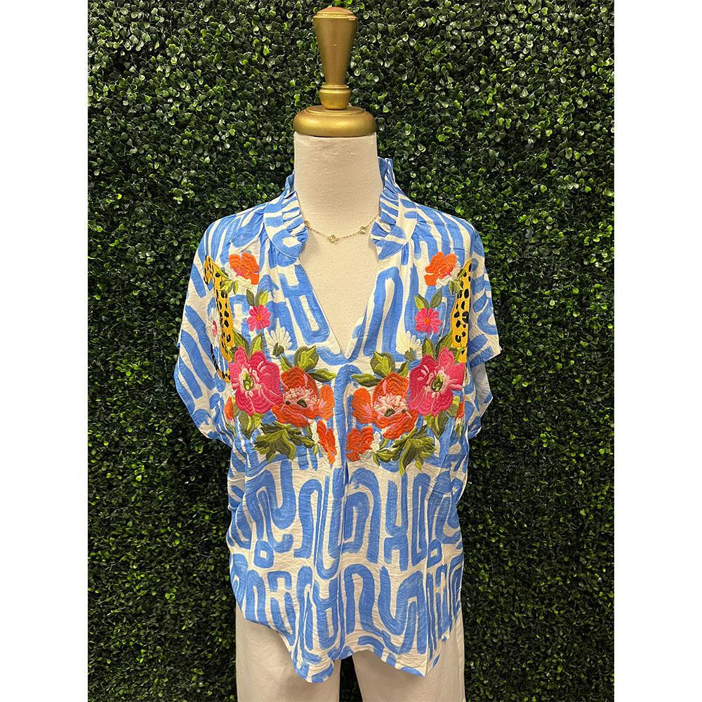 Terra Flower & Cheetah Top