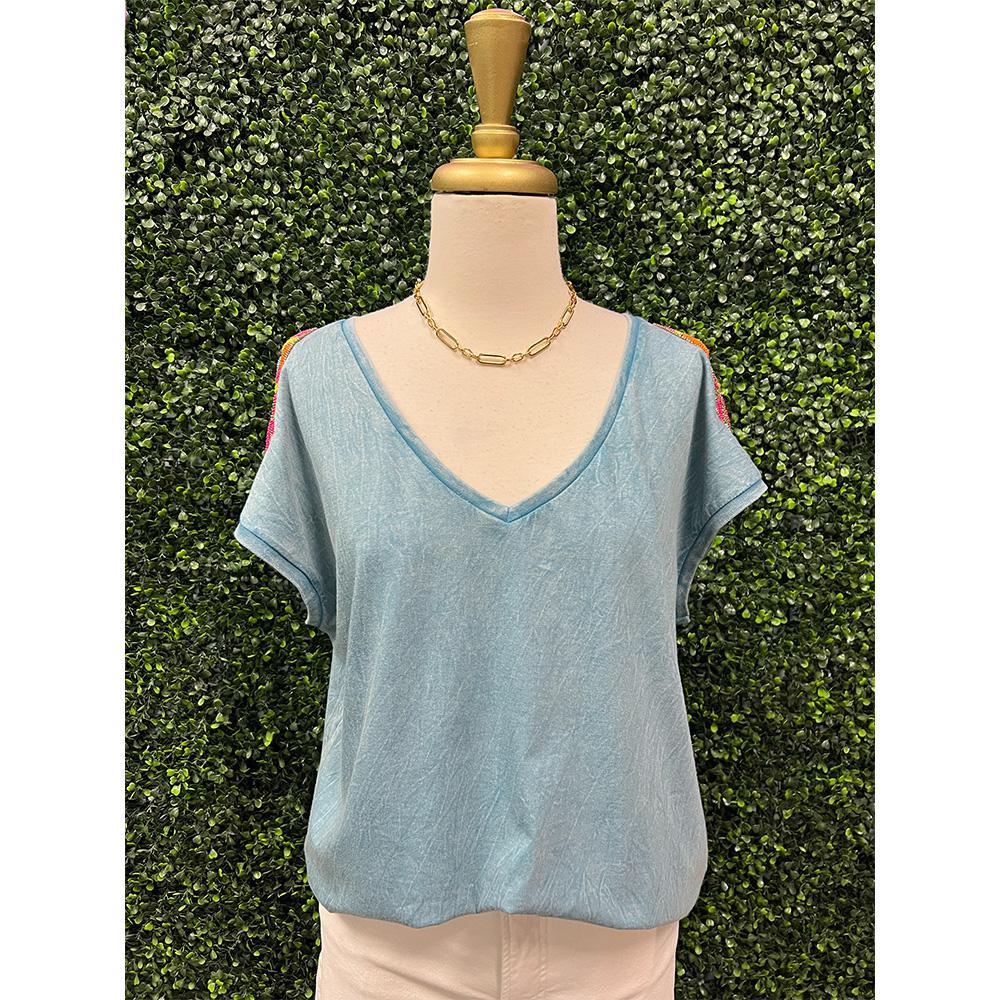 Isla Rio Beaded T-Shirt