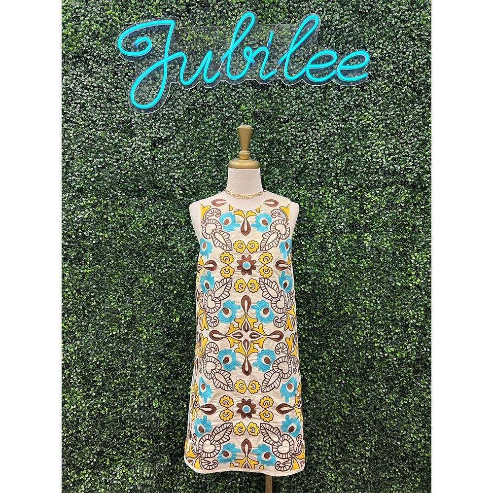 Valerie Mod Embroidered Dress