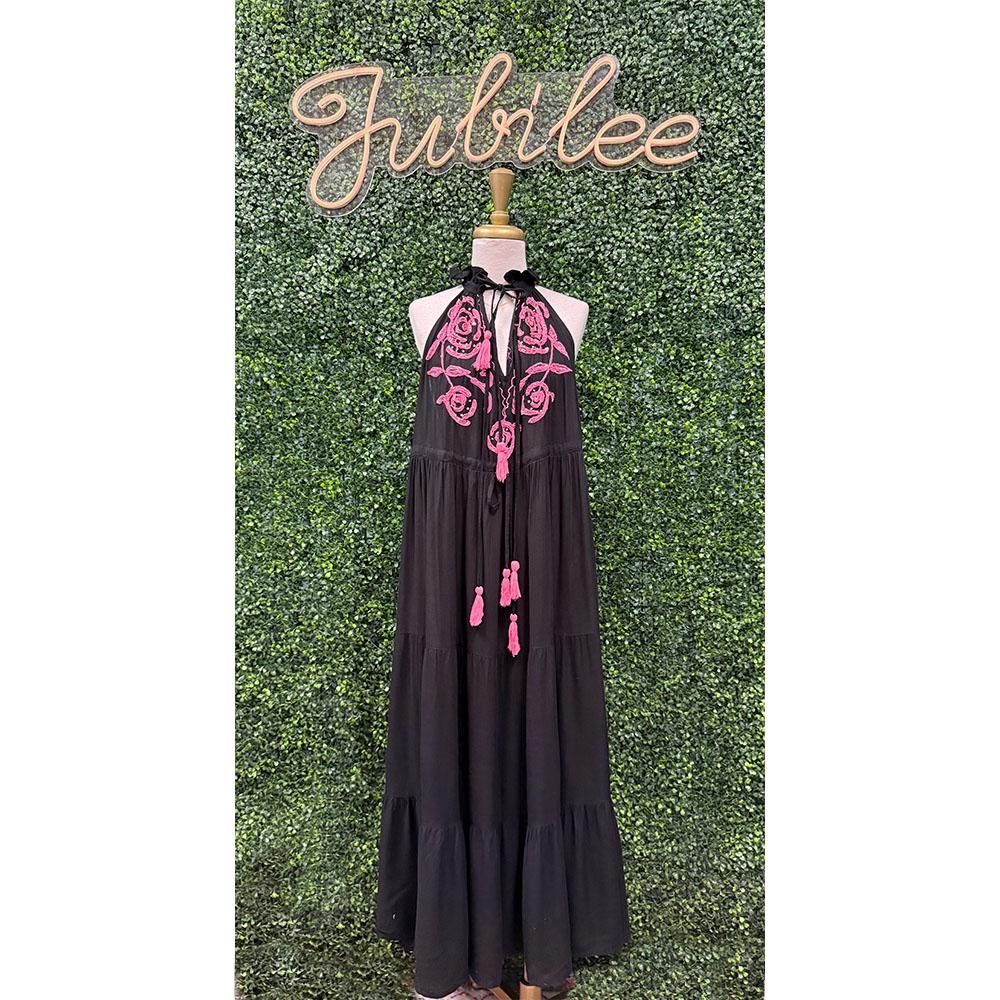 Blanca Black Maxi Dress