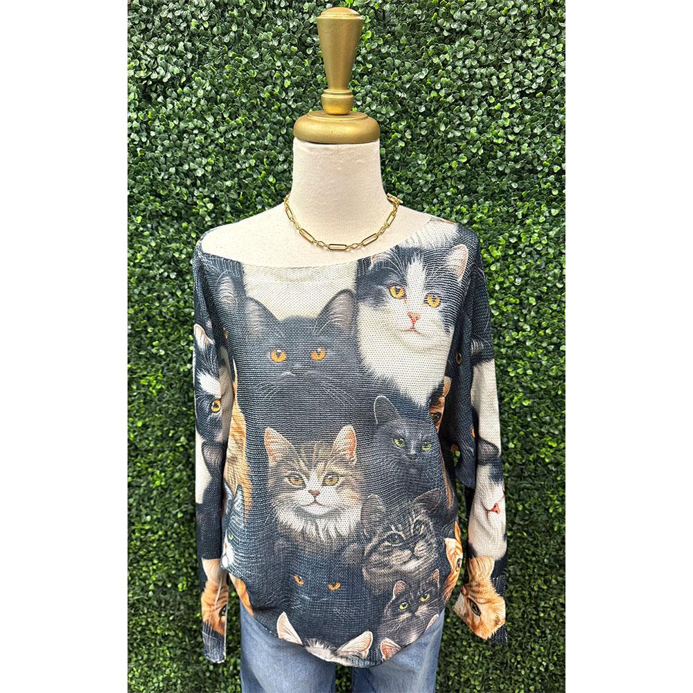 Kitty Cat Knit Sweater