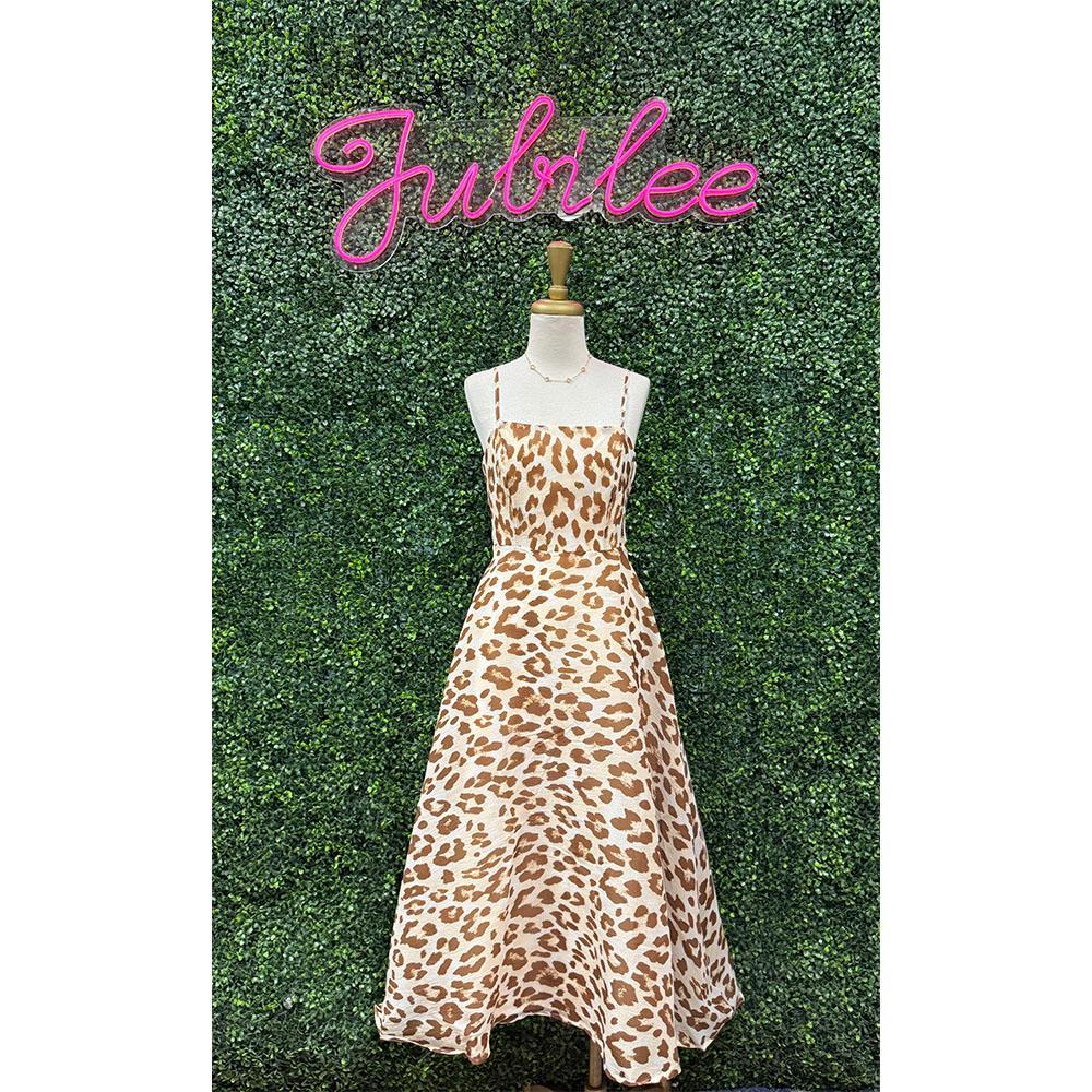 Roxy Leopard Midi Dress