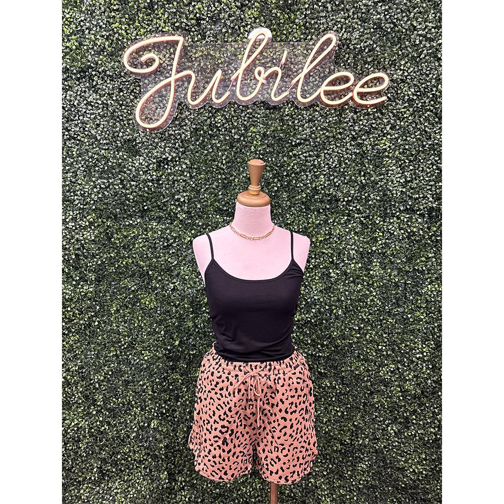Aubrey Leopard High Waist Shorts