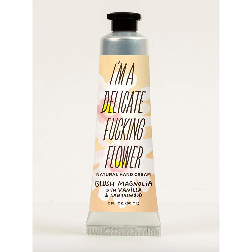 I'm a Delicate Fucking Flower Natural Hand Cream - Blush Magnolia with Vanilla & Sandalwood