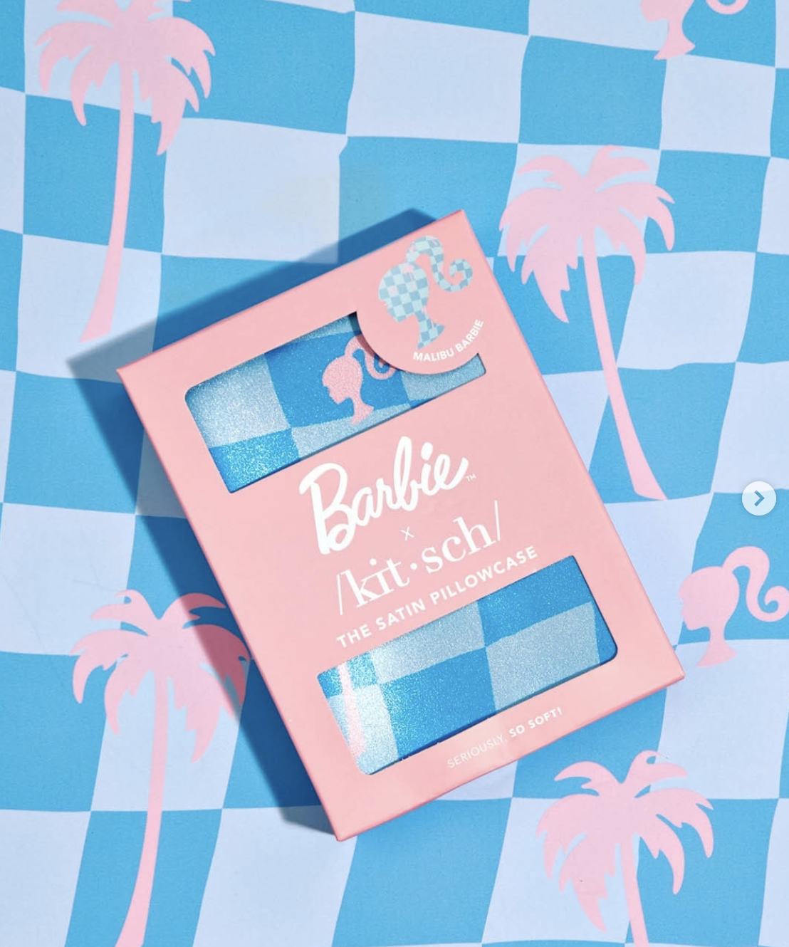 Malibu Blue Satin Pillowcase Barbie x KITSCH