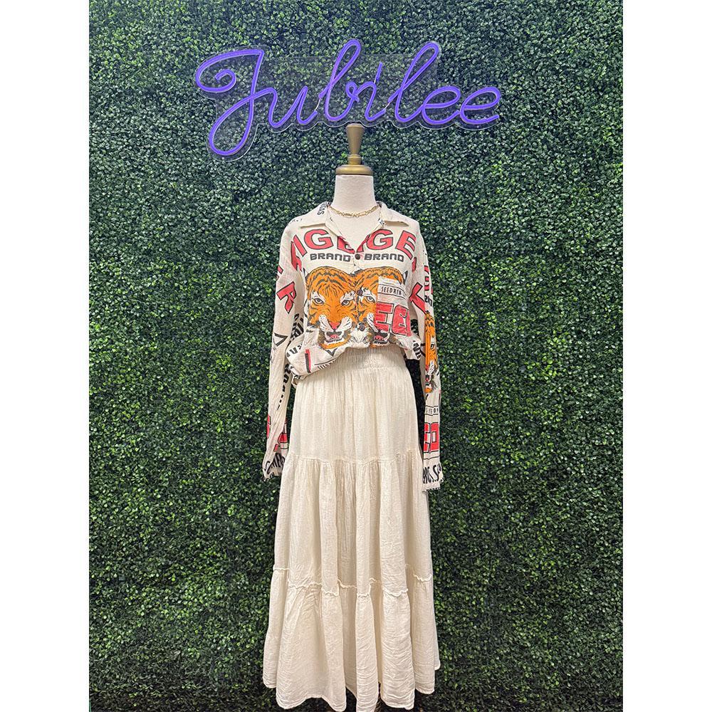 Nessa Ivory Midi Skirt