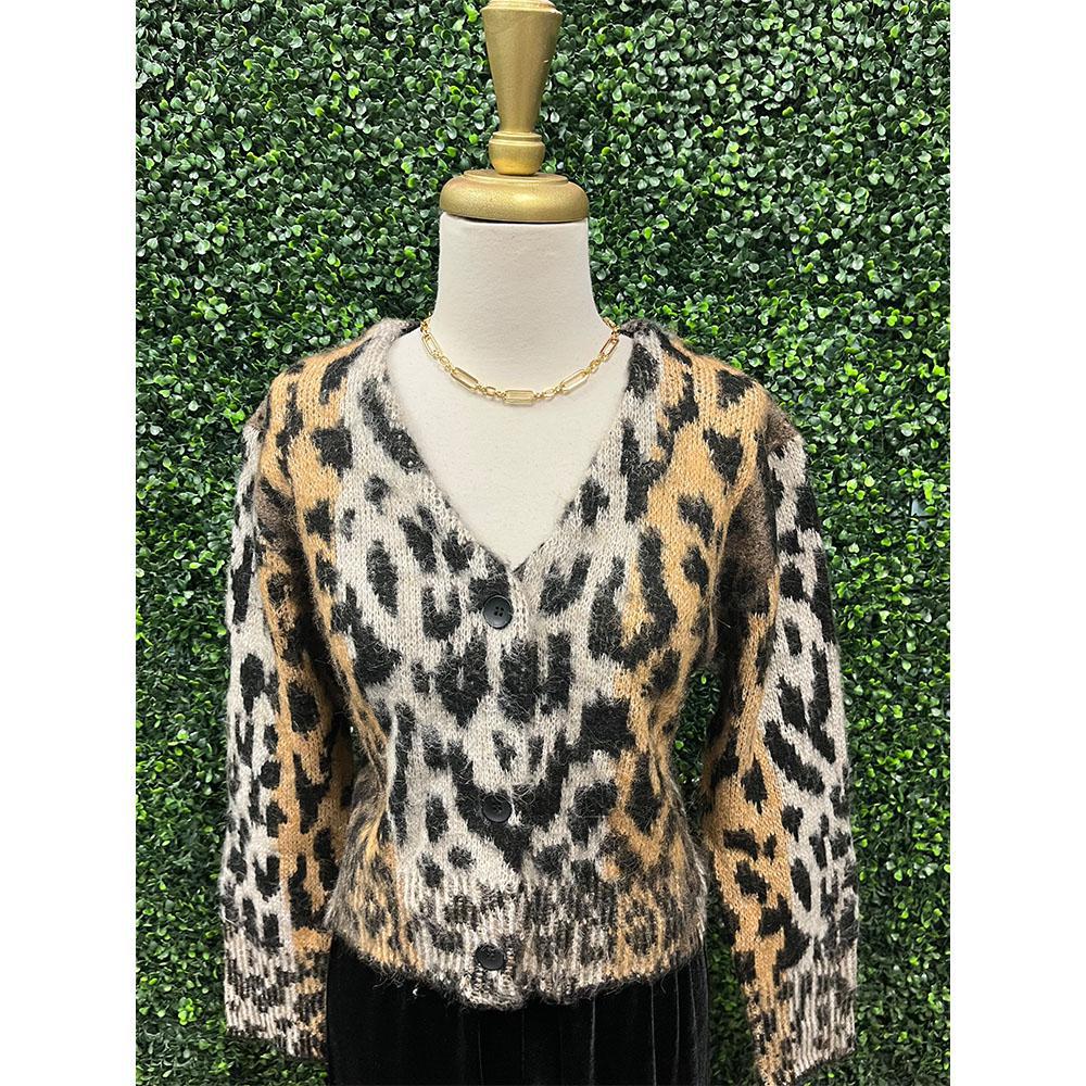 Hasar Cheetah Cardigan