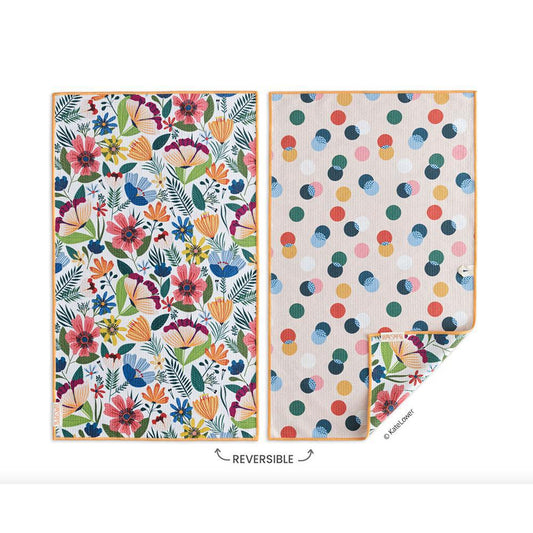 Fields Of Flowers Microfiber Kitchen Dish Towel