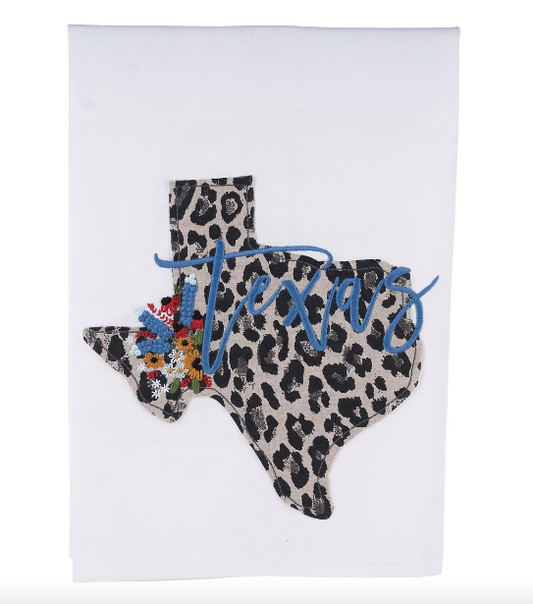 Cheetah Texas Tea Towel