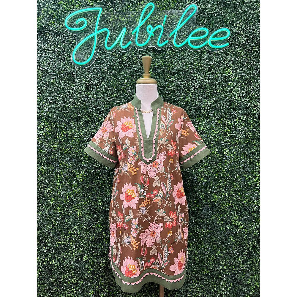 Farrah Floral Print Mini Dress