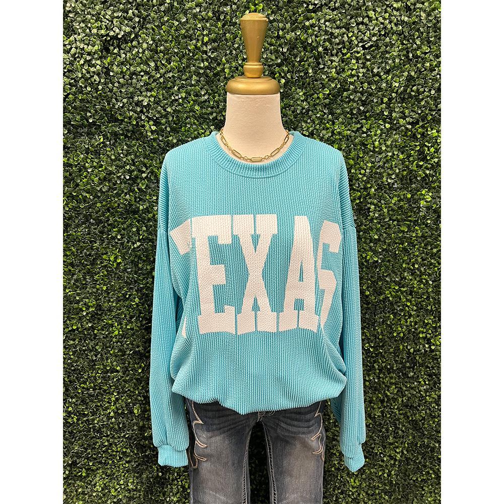 Ocean Blue Texas Sweatshirt