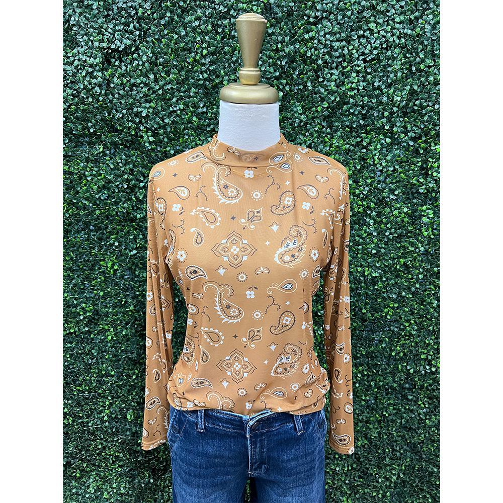 Benny Bandana Mustard Babe Mesh Top