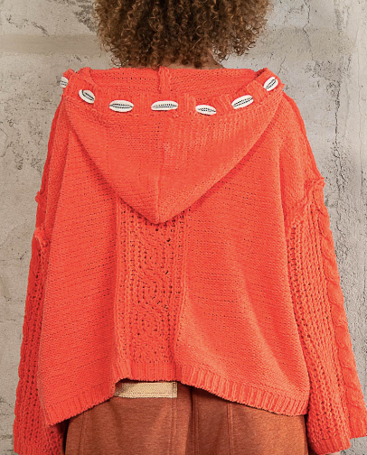 Orange Soda Chenille Sweater