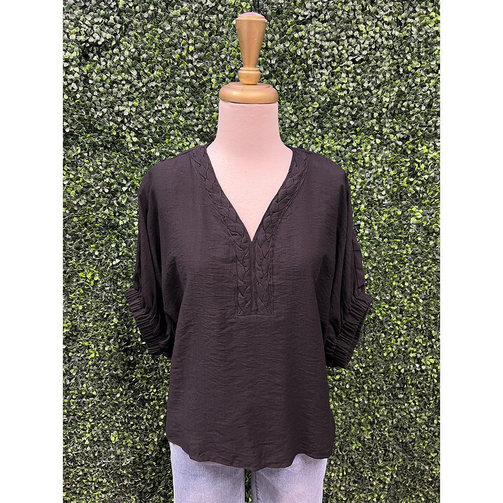 Alyssa Black Trenza Top