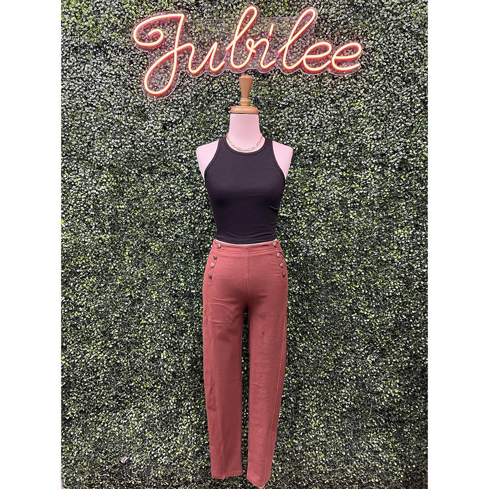 Chocolatte Straight Leg Sailor Pants