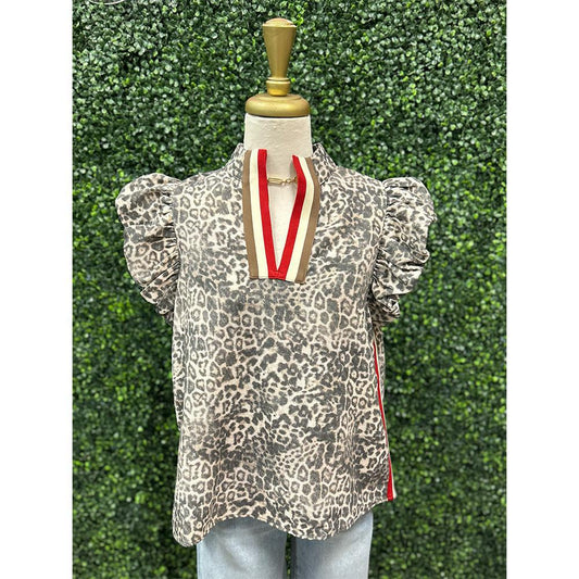 Azelie Leopard Top