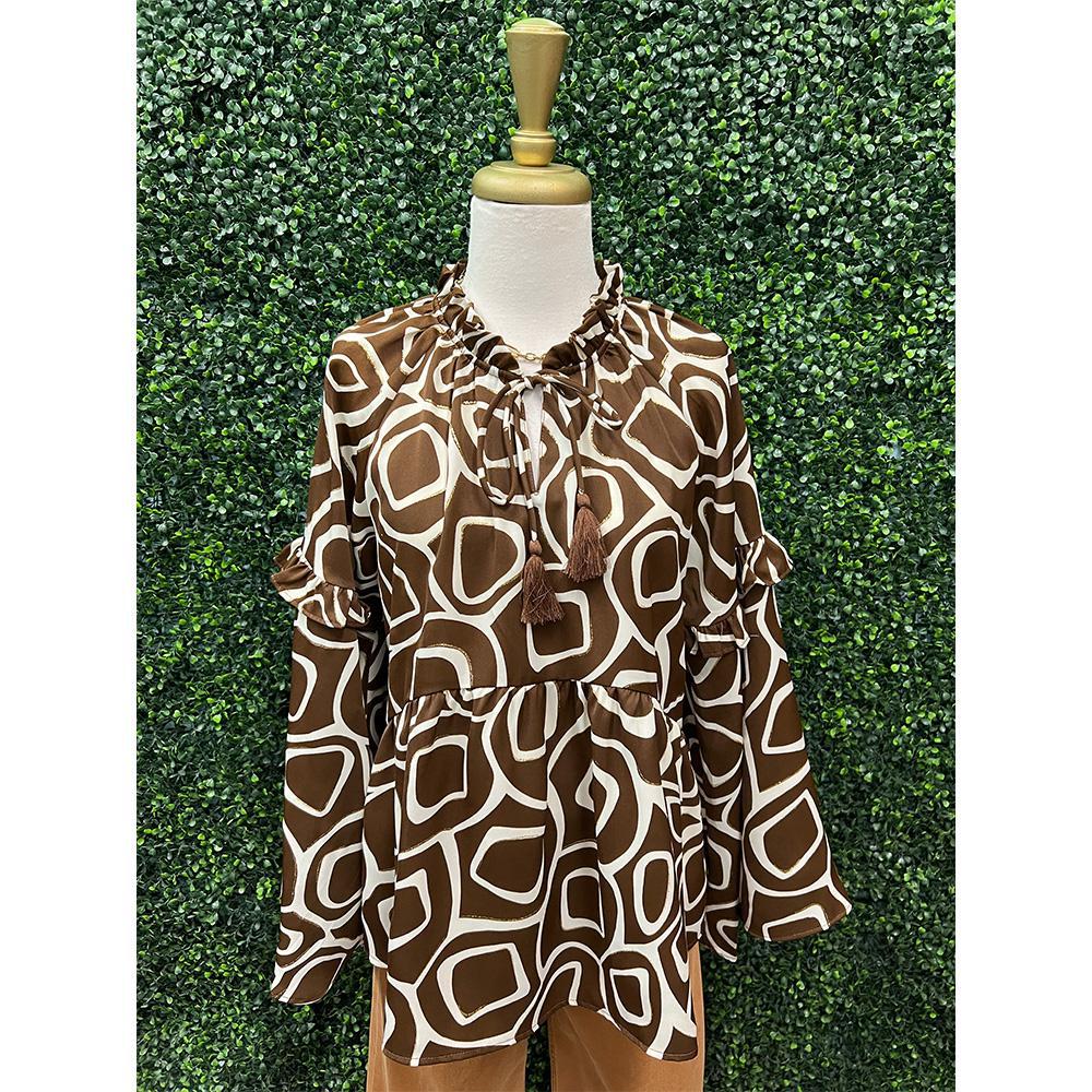 Barbarana Glitter Accent Top
