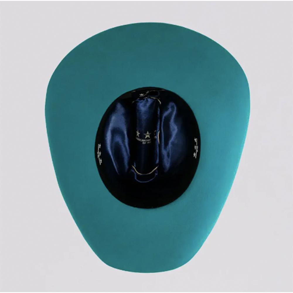 Teal Cattleman Womens Felt Hat