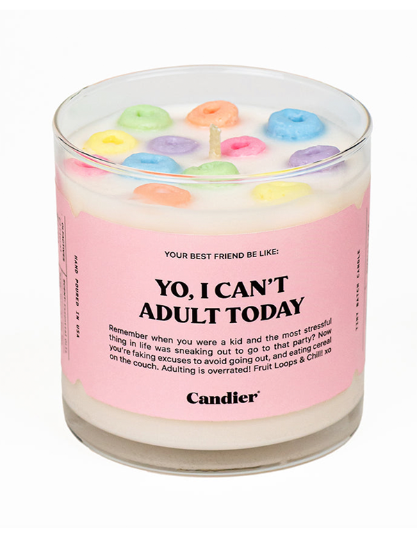 Can't Adult Today Candle
