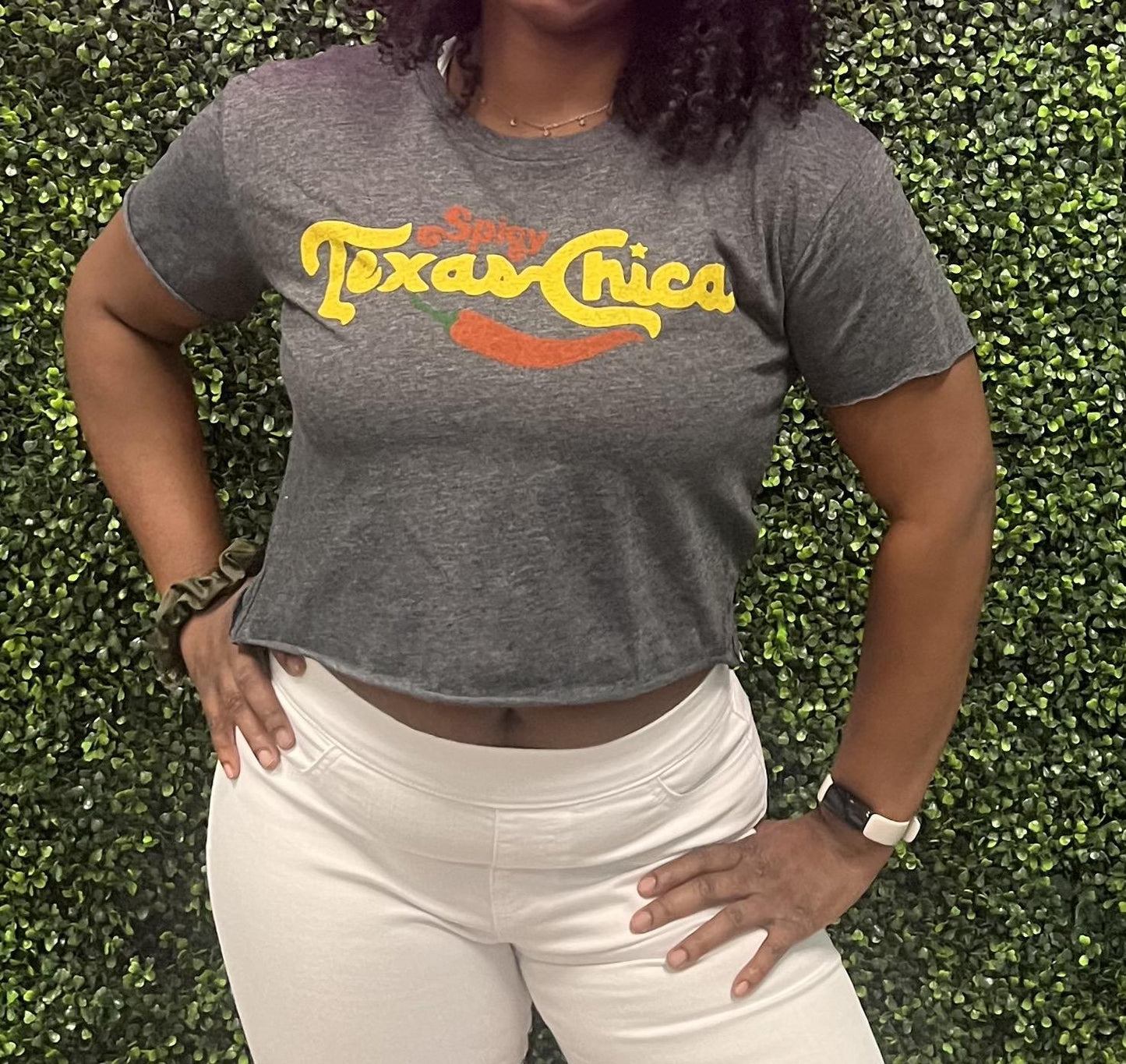 Spicy Texas Chica Cropped Tee