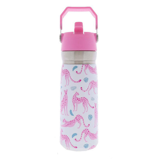 See ya, Cheetah 22 Oz. Water Bottle With Straw Cap"