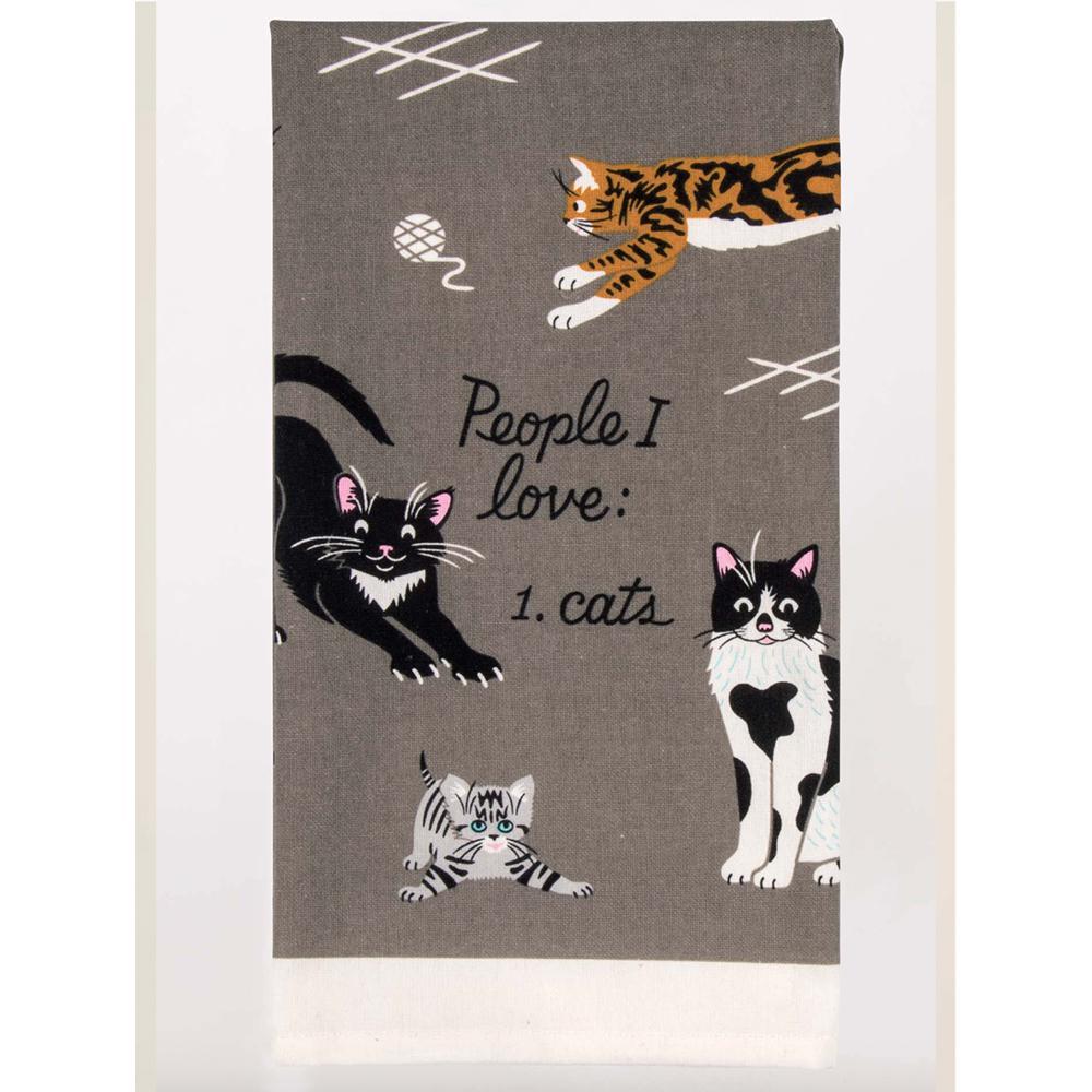 People I Love: Cats Dish Towel