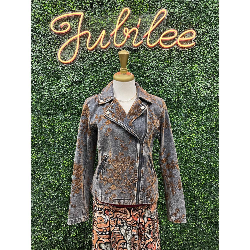 Deanna Charcoal Brown Jacket